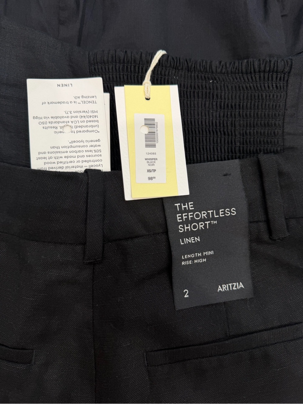 Aritzia Linen Halter Top & Effortless Shorts Size XS/2 NWT - Picture 3 of 3